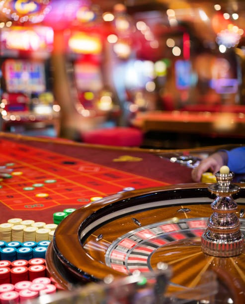 Roulette wheel in live studio